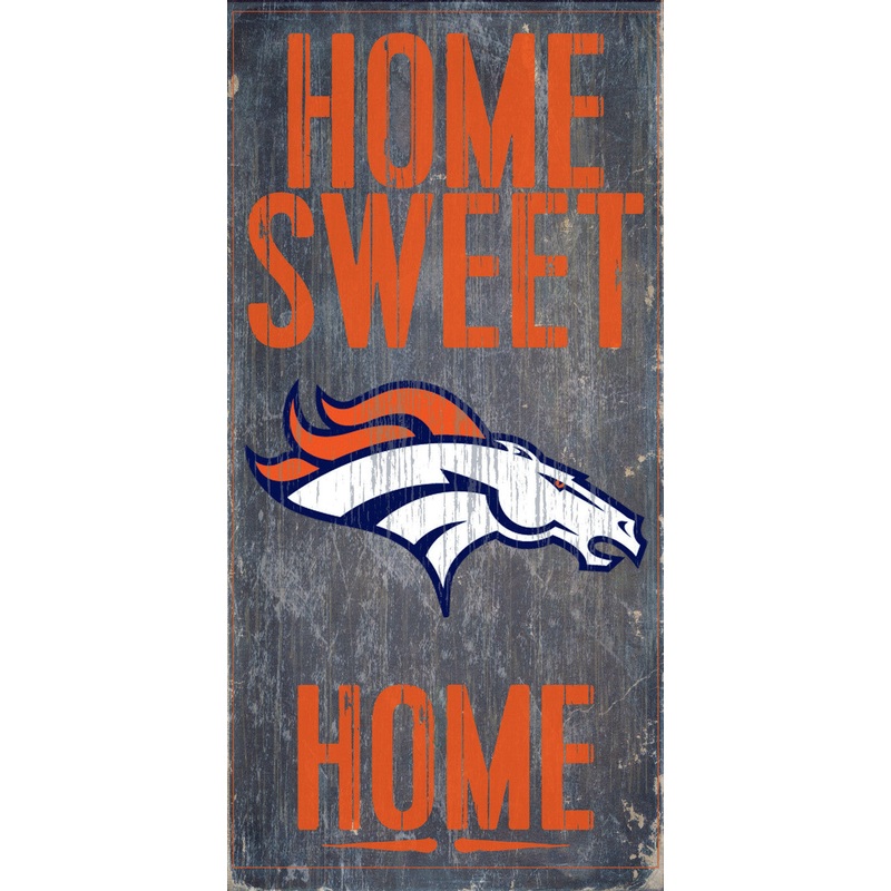 Fan Creations Denver Broncos Home Sweet Home Wood Sign 6×12