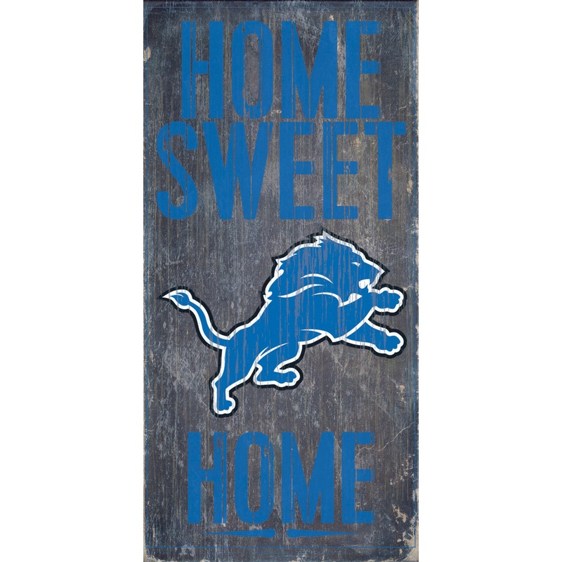 Fan Creations Detroit Lions Home Sweet Home Wood Sign 6×12