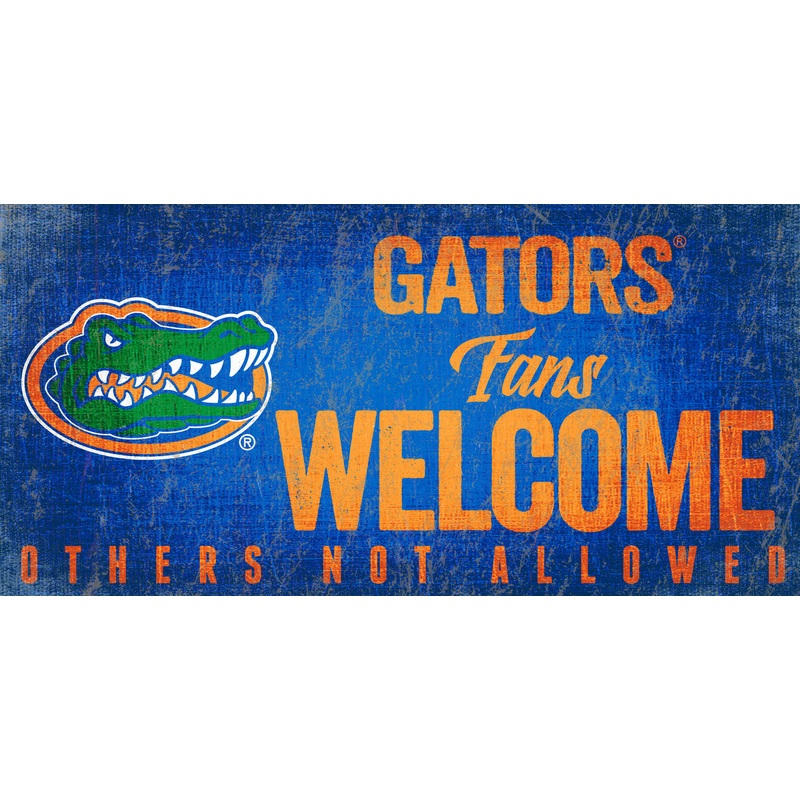 Fan Creations Florida Gators Fans Welcome Wood Sign 12×6