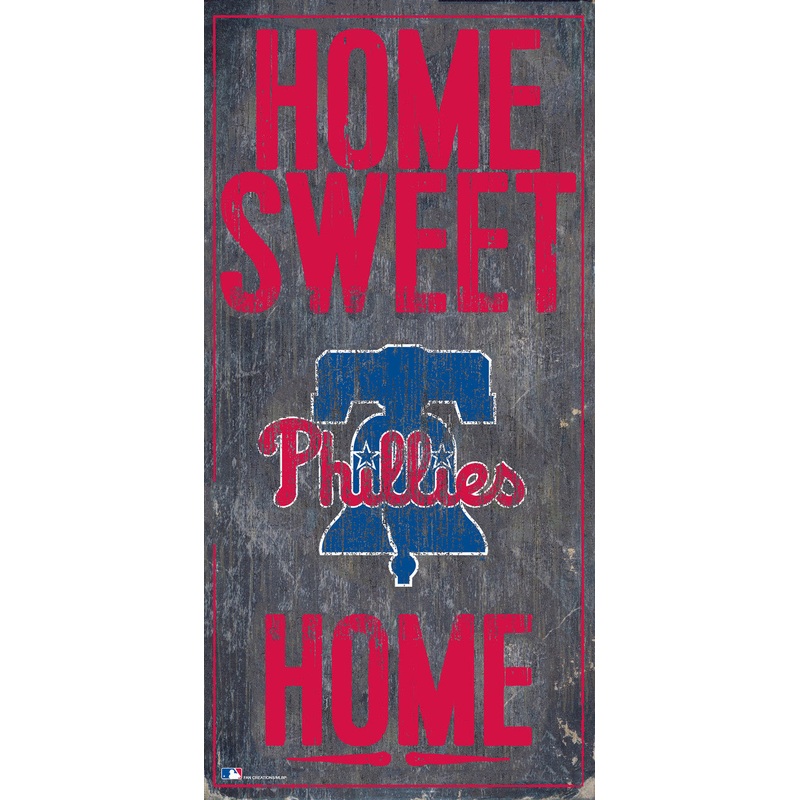 Fan Creations Philadelphia Phillies Home Sweet Home Wood Sign 6×12