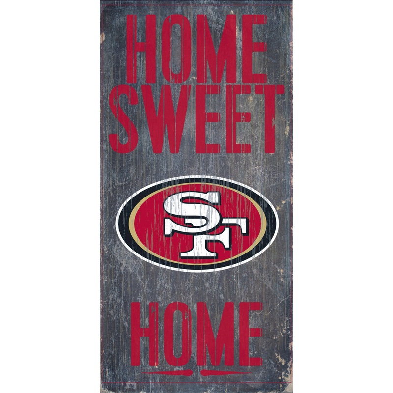Fan Creations San Francisco 49ers Home Sweet Home Wood Sign 6×12