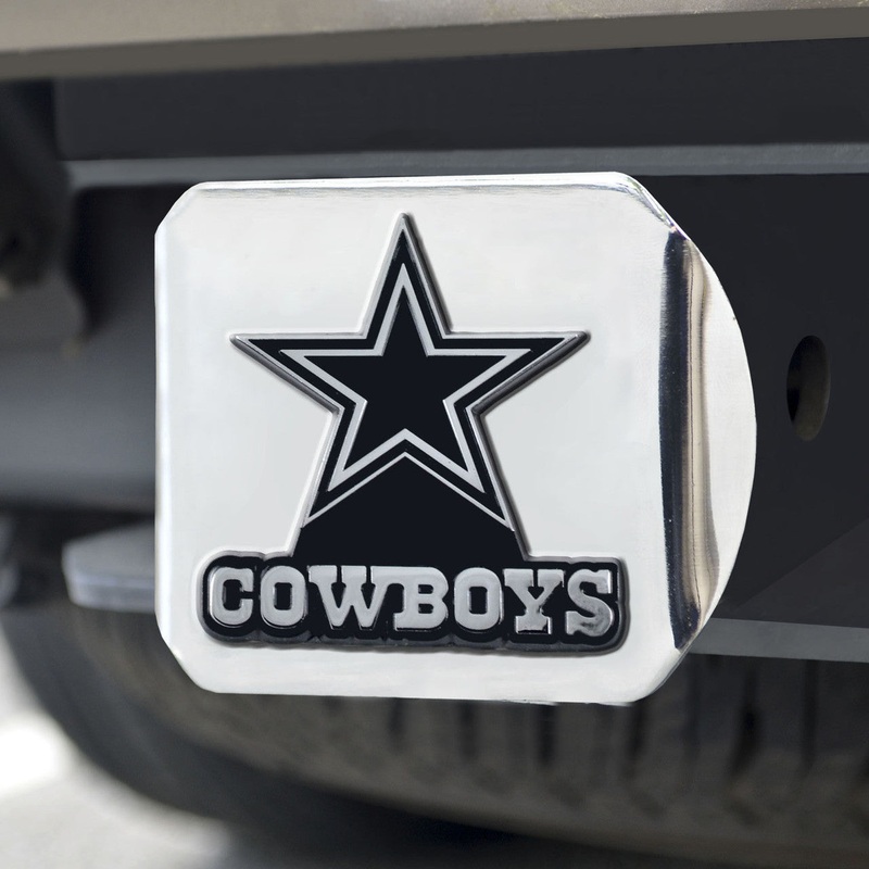 Fanmats Dallas Cowboys Chrome Emblem on Chrome Hitch Cover