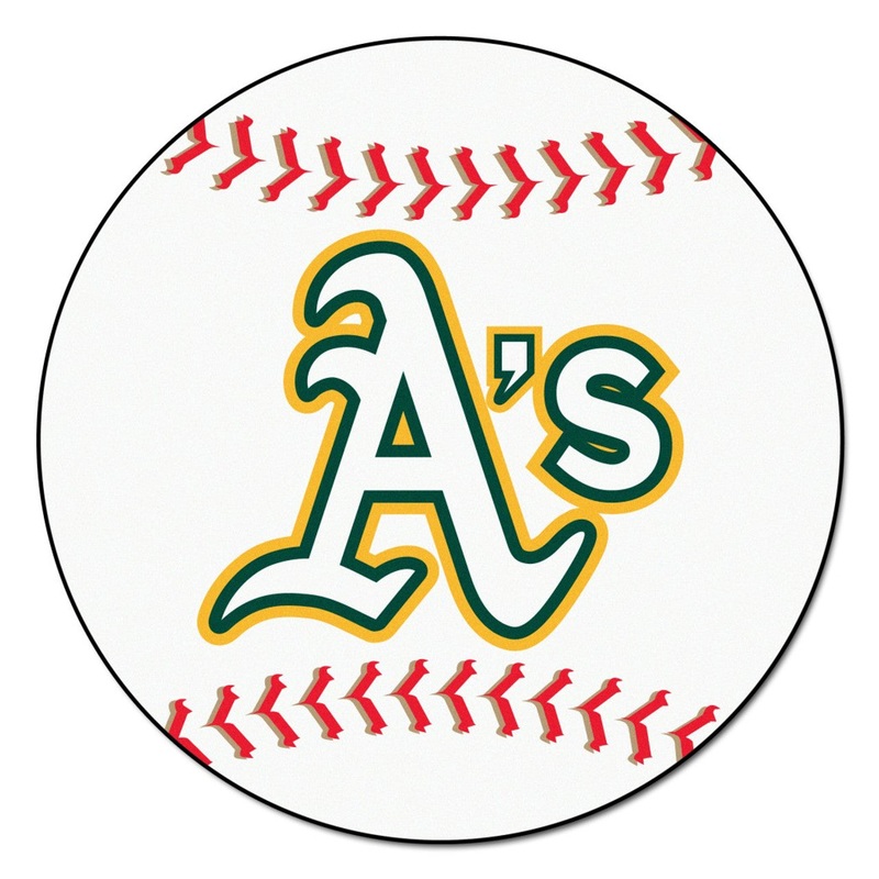 Fanmats Oakland Athletics Baseball Mat 29 inch