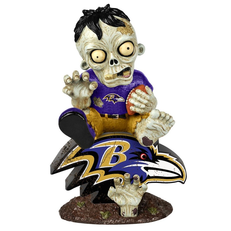 Forever Collectibles Baltimore Ravens Zombie On Logo Figurine