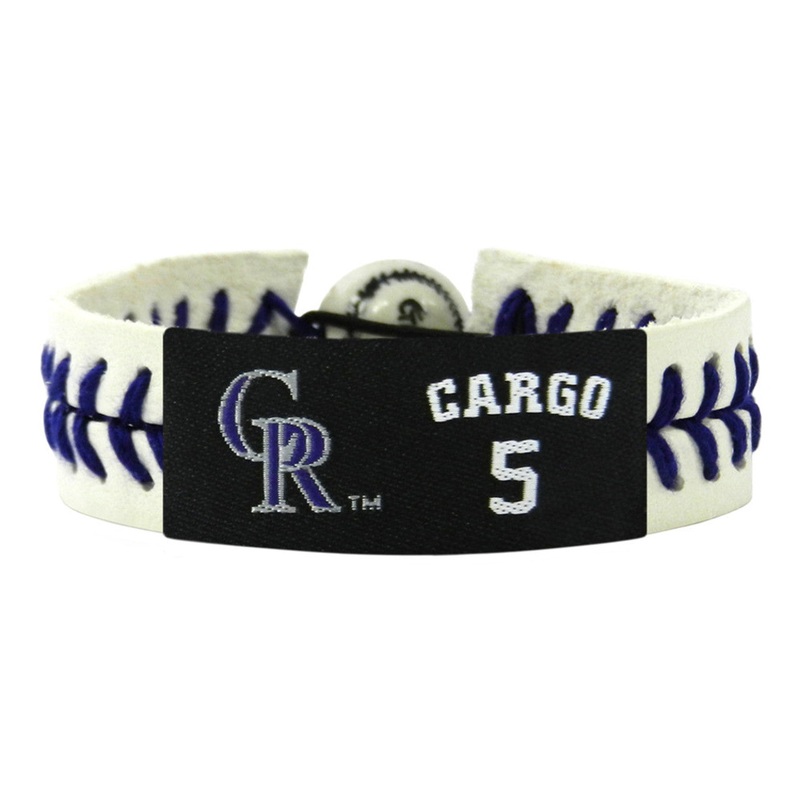 Gamewear Colorado Rockies Genuine Jersey Carlos Gonzalez Design Baseball Bracelet