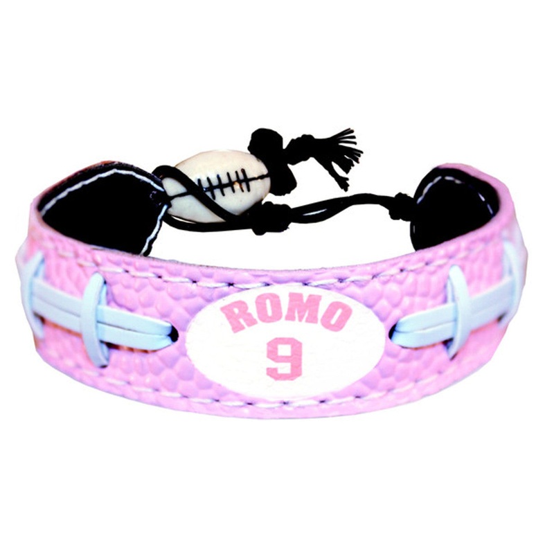 Gamewear Dallas Cowboys Pink Jersey Bracelet Tony Romo