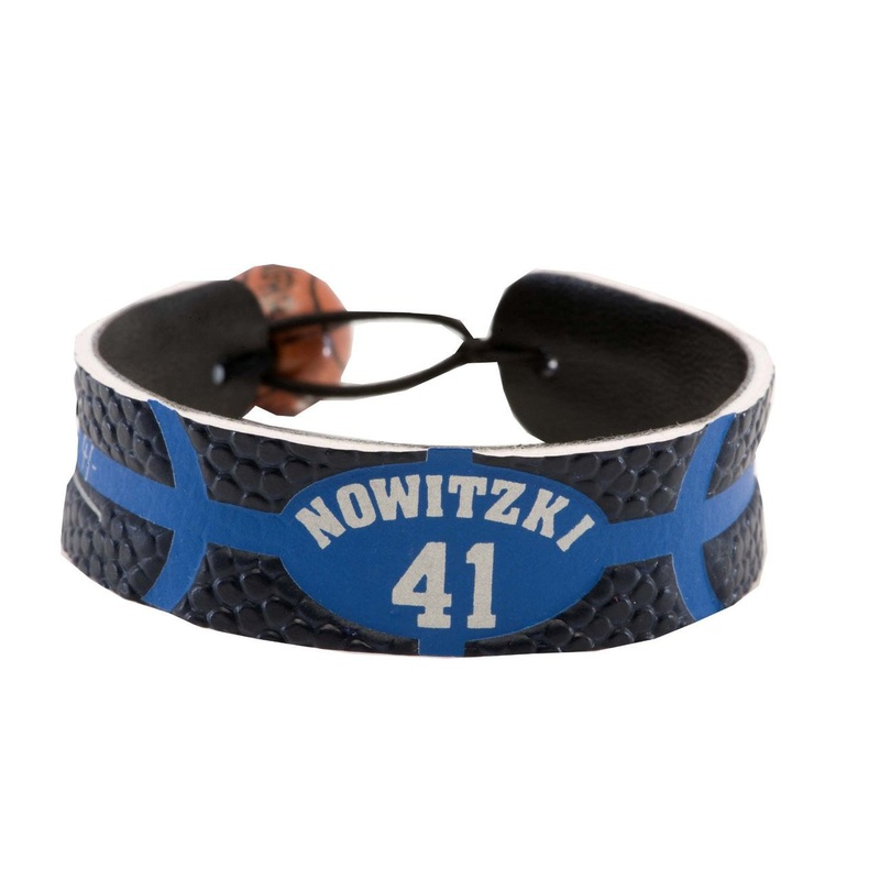 Gamewear Dallas Mavericks Team Color Basketball Bracelet Dirk Nowitzki