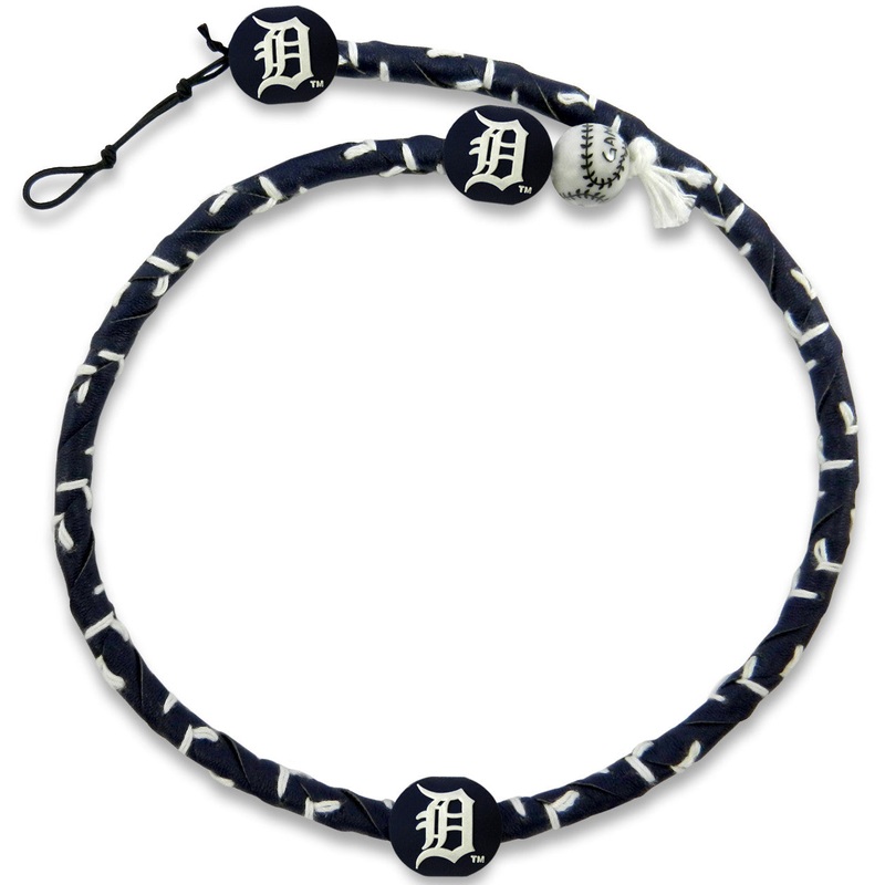 Gamewear Detroit Tigers Frozen Rope Team Color Baseball Necklace