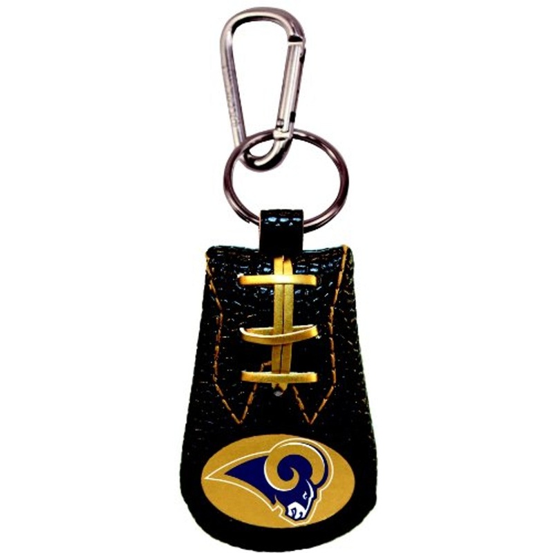 Gamewear Los Angeles Rams Team Color Football Throwback Logo Keychain