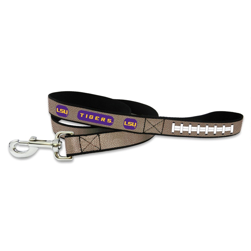 Gamewear LSU Tigers Reflective Football Pet Leash Size Large
