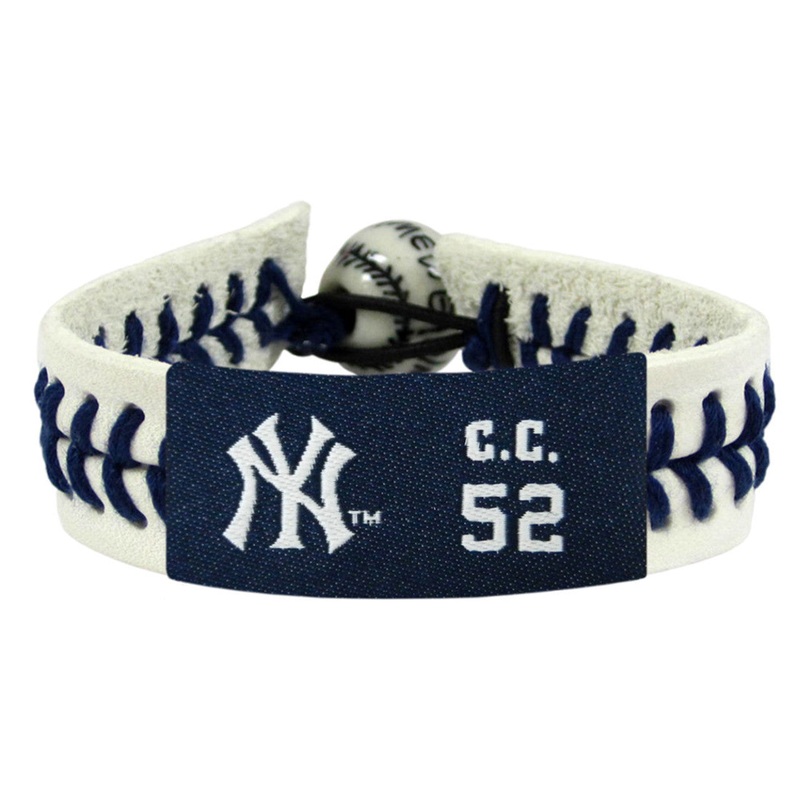 Gamewear New York Yankees Genuine Baseball Bracelet CC Sabathia
