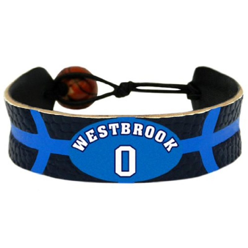 Gamewear Oklahoma City Thunder Team Color Basketball Bracelet Russell Westbrook