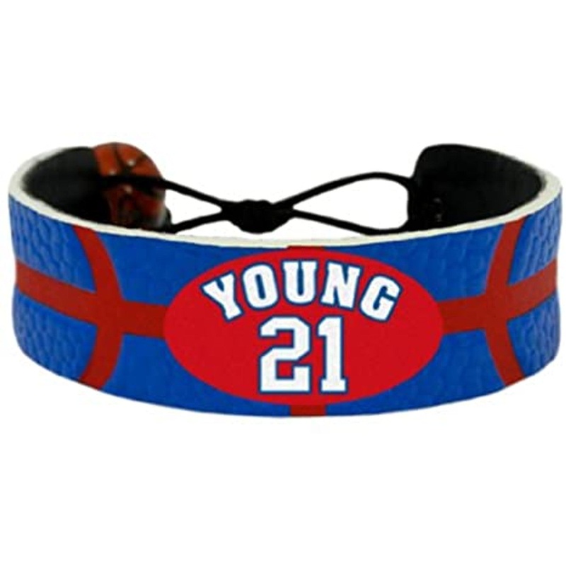 Gamewear Philadelphia 76ers Team Color Basketball Bracelet Thaddeus Young