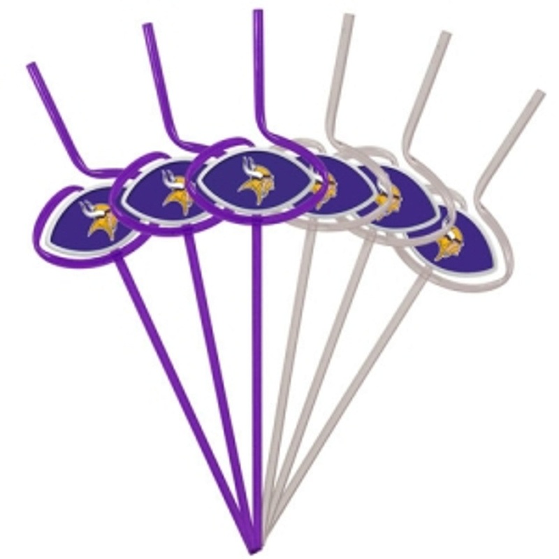 Pangea Brands Minnesota Vikings Team Sipper Straws