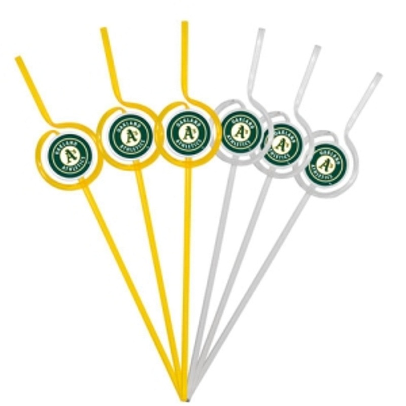Pangea Brands Oakland Athletics Team Sipper Straws