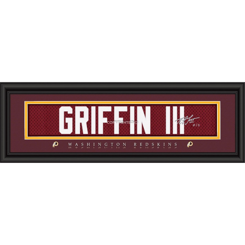 Prints Charming Washington Redskins Robert Griffin III Signature Style Print 8×24