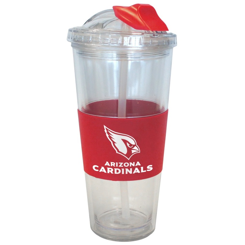 BOELTER Arizona Cardinals No Spill Straw Style Tumbler