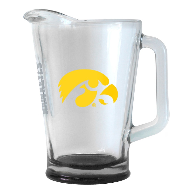 BOELTER Iowa Hawkeyes Elite 60oz Glass Style Pitcher