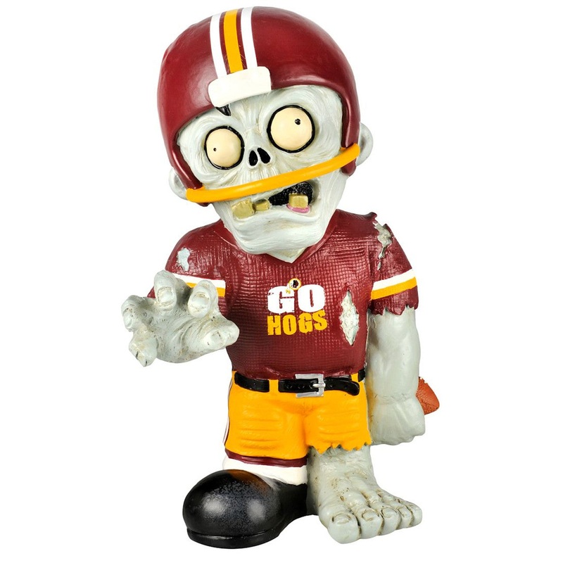 Forever Collectibles Arkansas Razorbacks Zombie Thematic w/ Football Figurine