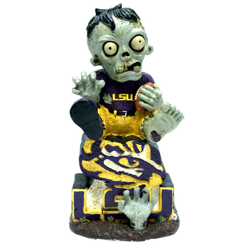 Forever Collectibles LSU Tigers Zombie On Logo w/Football Figurine