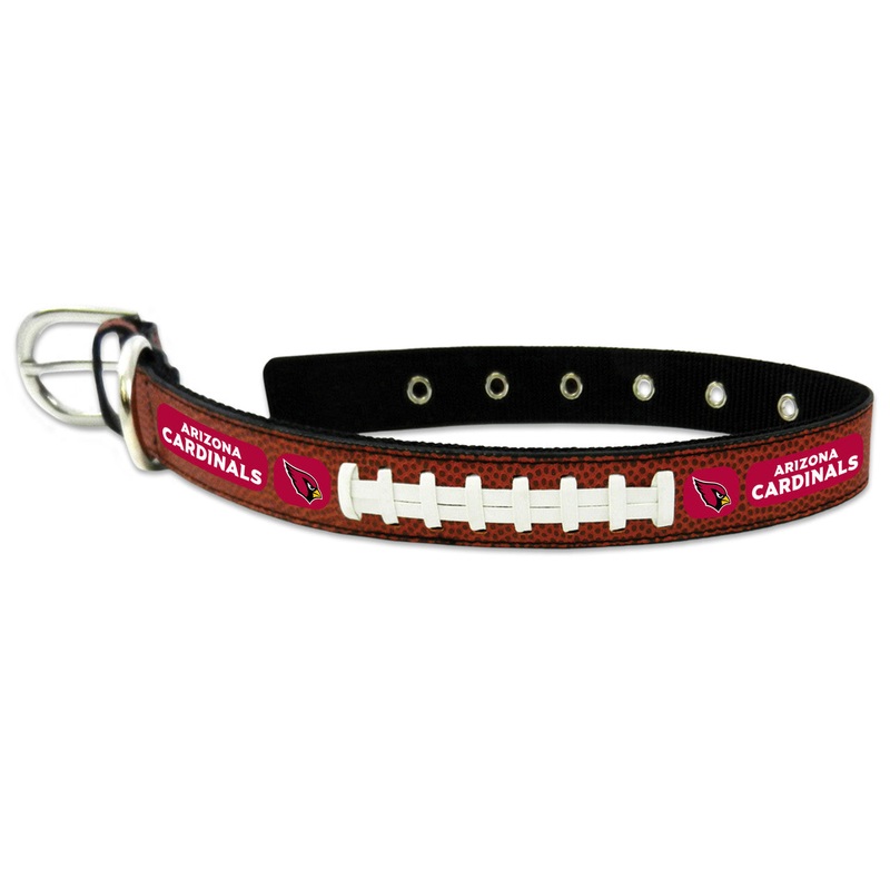 Gamewear Arizona Cardinals Leather Classic Football Pet Collar Size Medium