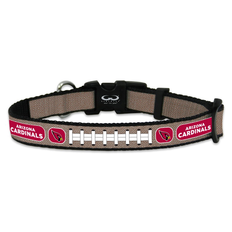 Gamewear Arizona Cardinals Reflective Football Pet Collar Size Small