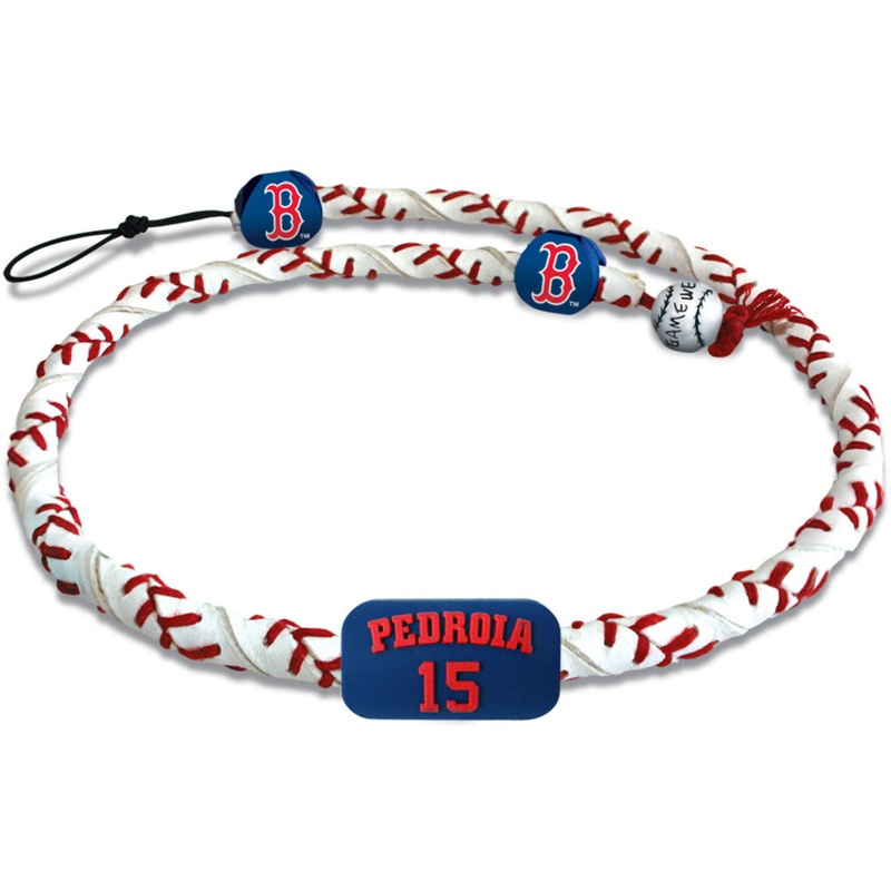 Gamewear Boston Red Sox Frozen Rope Classic Baseball Necklace Dustin Pedroia