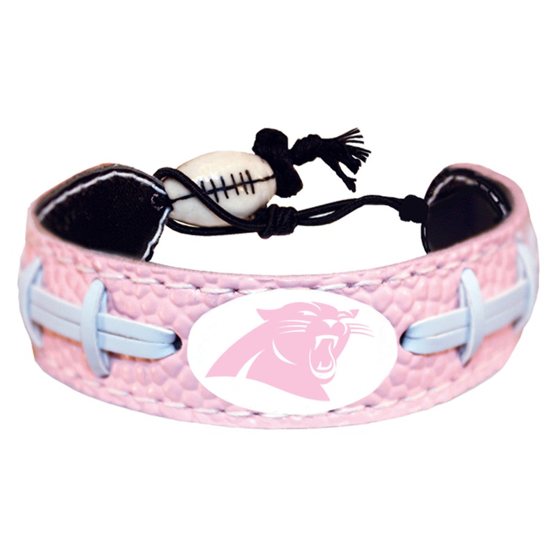 Gamewear Carolina Panthers Pink Football Alternate Bracelet
