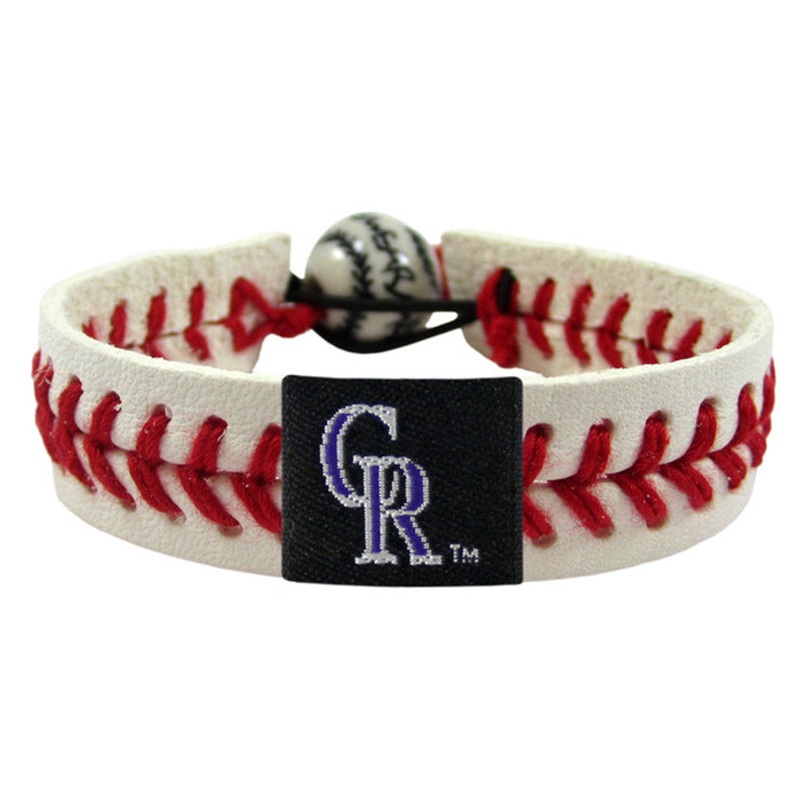 Gamewear Colorado Rockies Classic Baseball Bracelet
