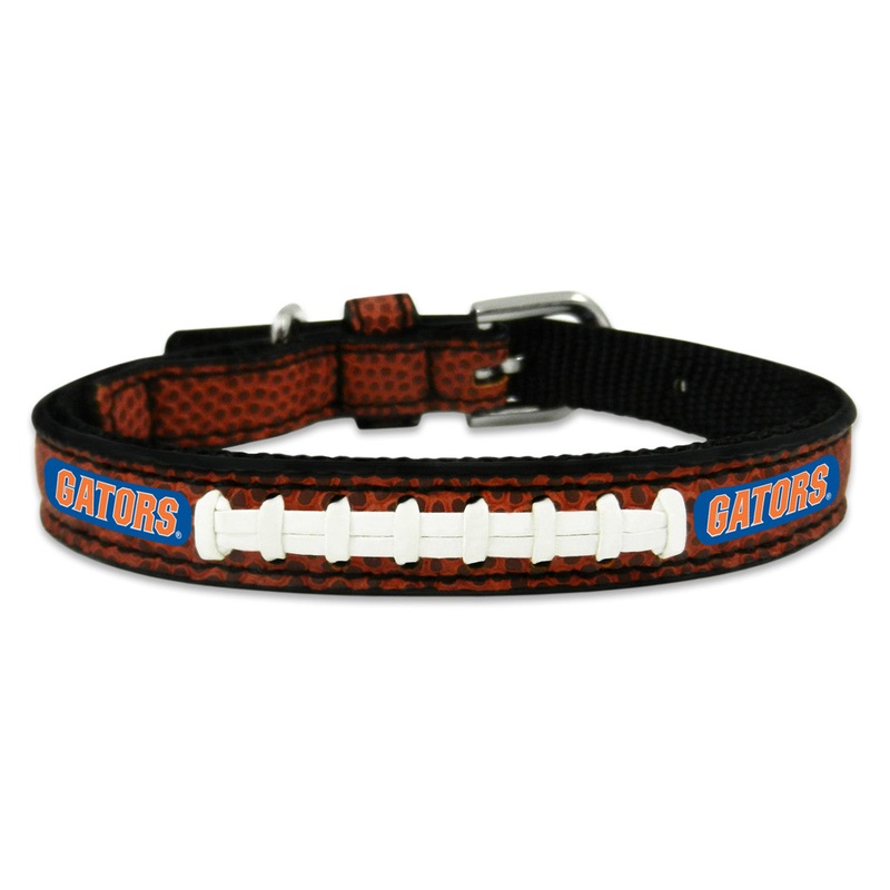 Gamewear Florida Gators Leather Classic Football Pet Collar Size Toy