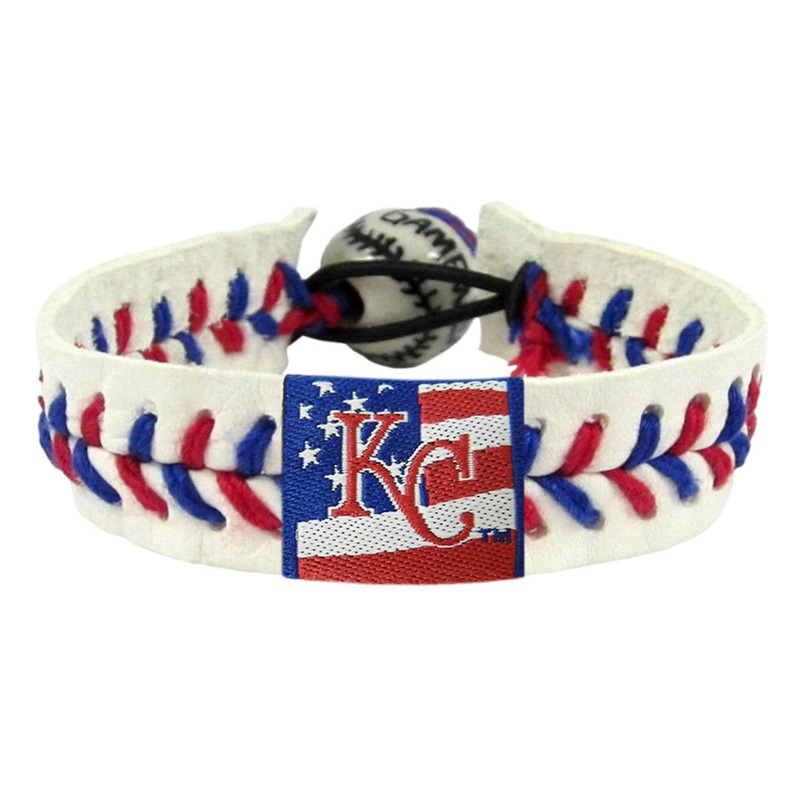 Gamewear Kansas City Royals Stars and Stripes Baseball Bracelet