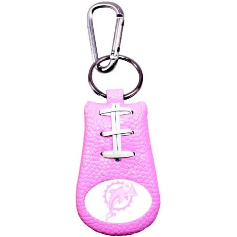 Gamewear Miami Dolphins Pink Football Keychain