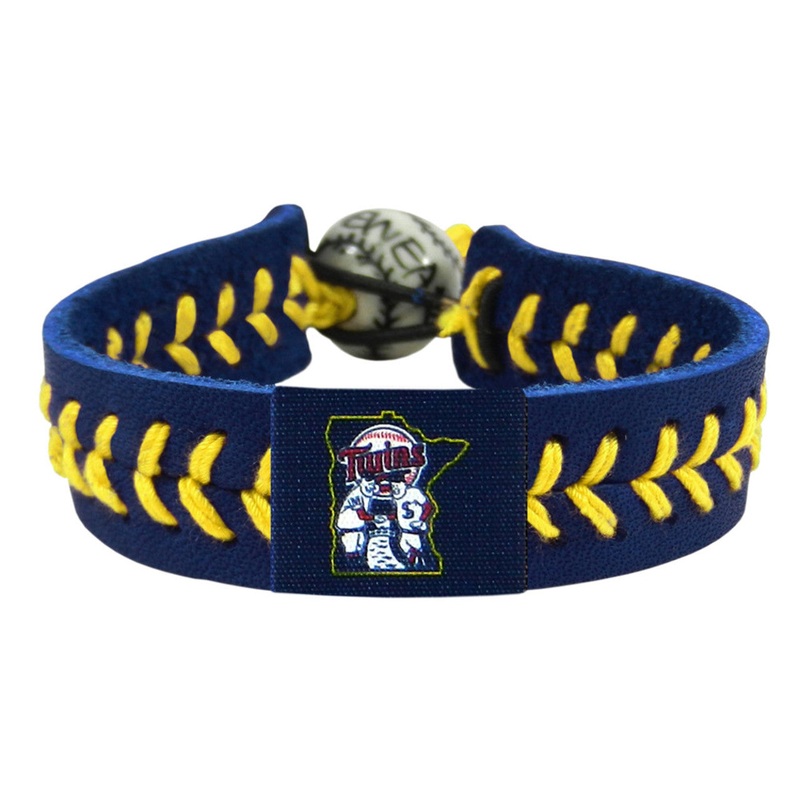 Gamewear Minnesota Twins Team Color Baseball Bracelet Mini and Paul Mascot