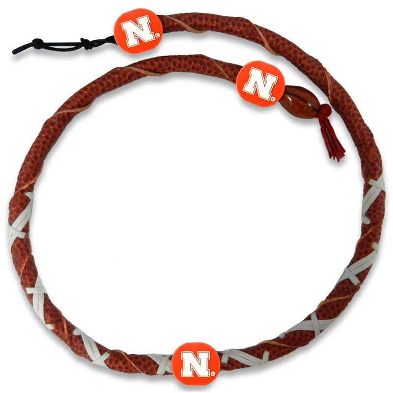 Gamewear Nebraska Cornhuskers Spiral Football Necklace