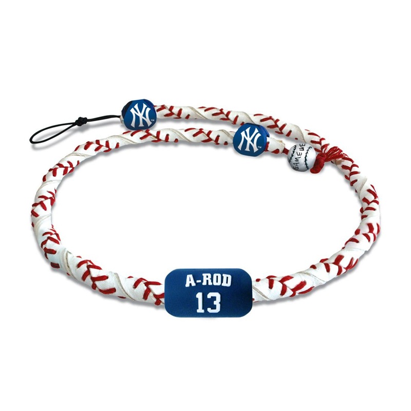 Gamewear New York Yankees Frozen Rope Baseball Necklace Alex Rodriguez