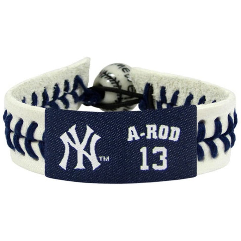 Gamewear New York Yankees Genuine Baseball Bracelet Alex Rodriguez