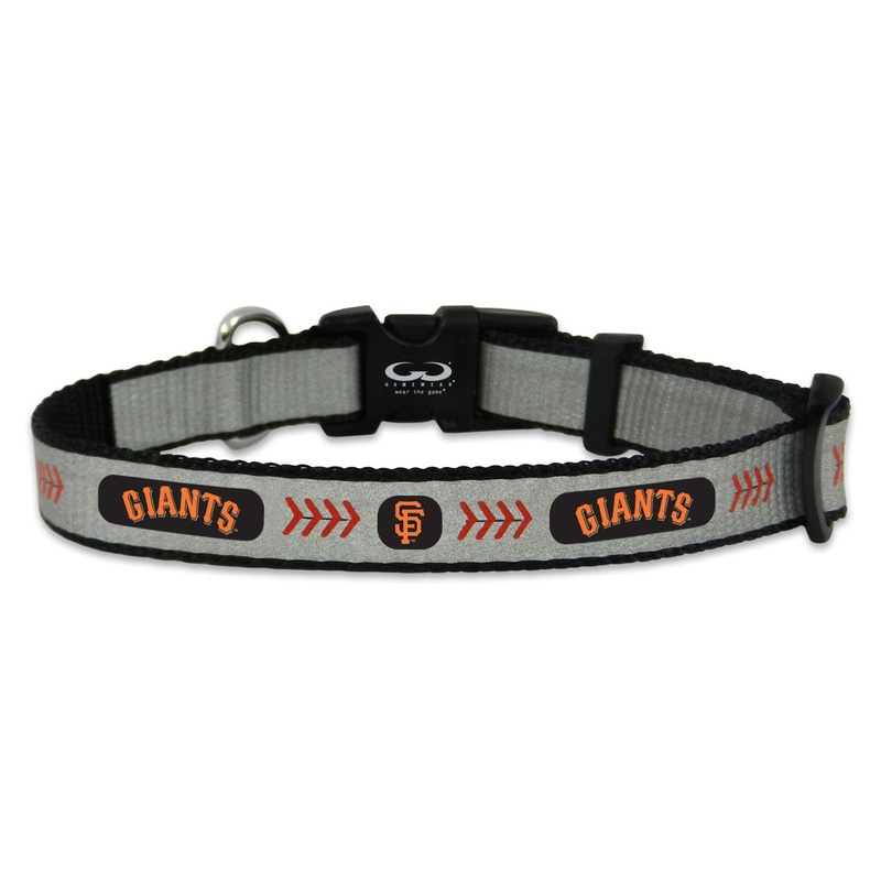 Gamewear San Francisco Giants Reflective Baseball Pet Collar Size Toy
