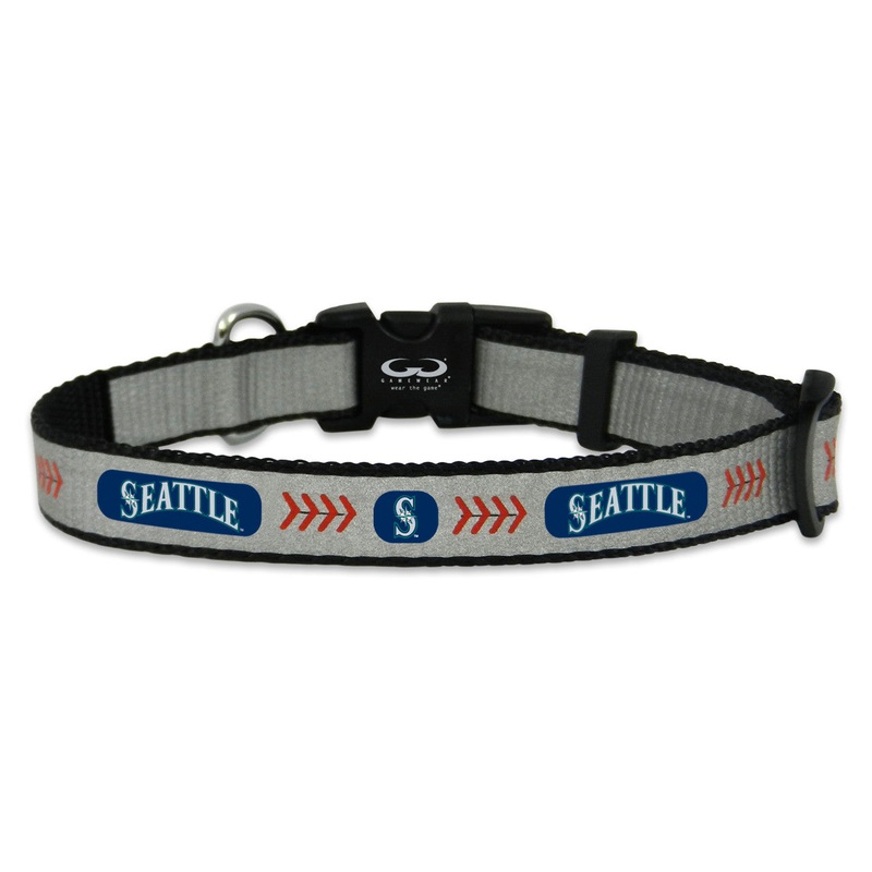 Gamewear Seattle Mariners Reflective Baseball Pet Collar Size Toy