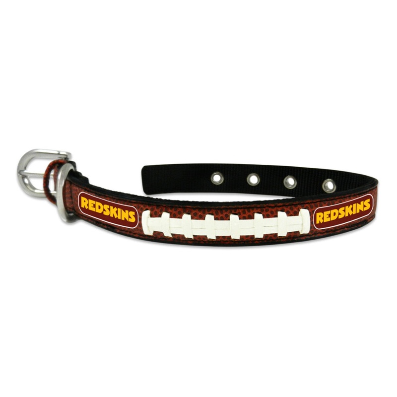 Gamewear Washington Redskins Leather Classic Football Pet Collar Size Small