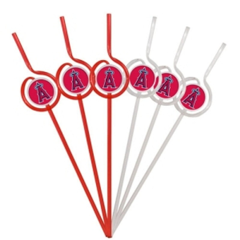 Pangea Brands Los Angeles Angels Team Sipper Straws