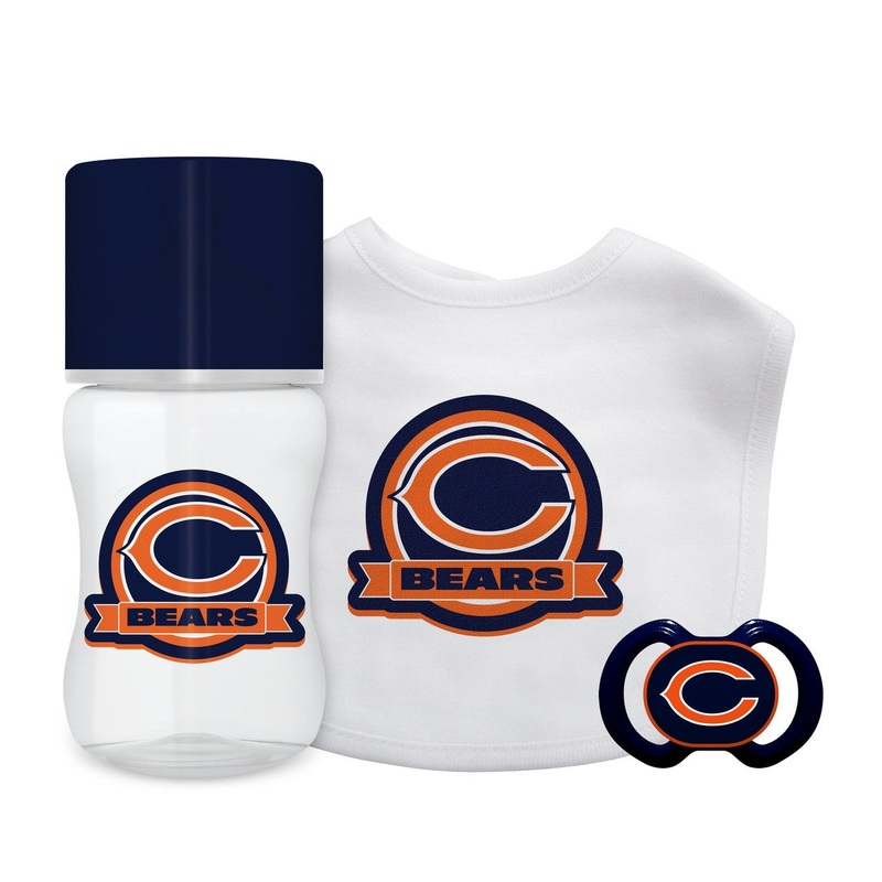 Baby Fanatic Chicago Bears Baby 3 Piece Gift Set