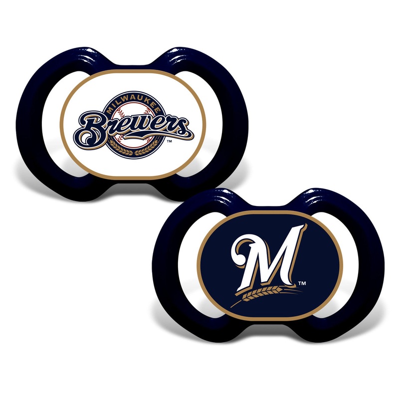 Baby Fanatic Milwaukee Brewers Pacifier 2 Pack