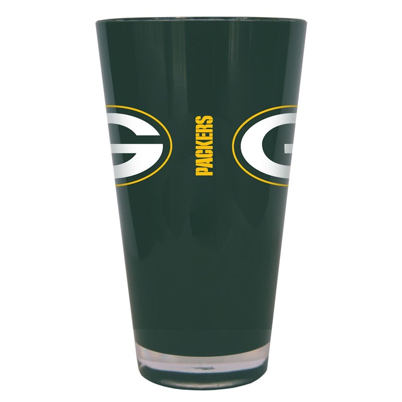 BOELTER Green Bay Packers 20oz Plastic Insulated Glass Pint