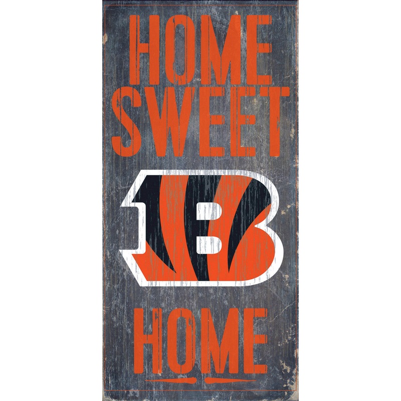 Fan Creations Cincinnati Bengals Home Sweet Home Wood Sign 6×12