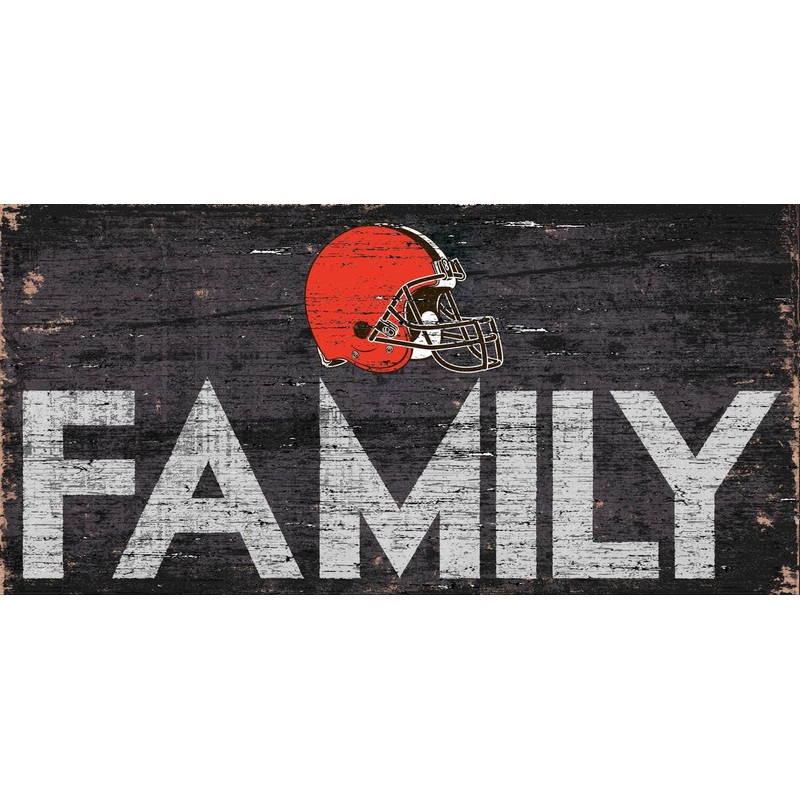 Fan Creations Cleveland Browns Family Design Wood Sign 12×6
