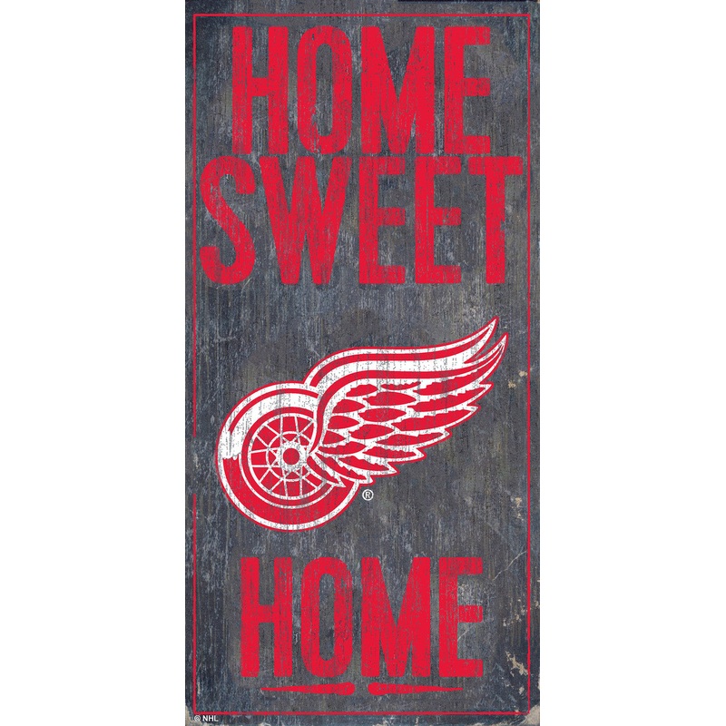Fan Creations Detroit Red Wings Home Sweet Home Wood Sign 6×12