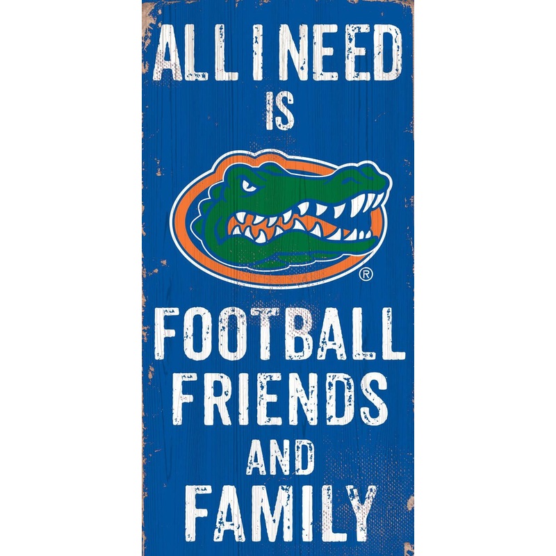 Fan Creations Florida Gators Football Friends and Family Wood Sign 6×12