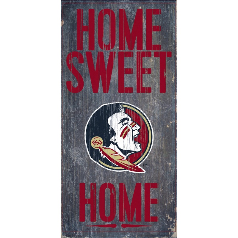 Fan Creations Florida State Seminoles Home Sweet Home Wood Sign 6×12