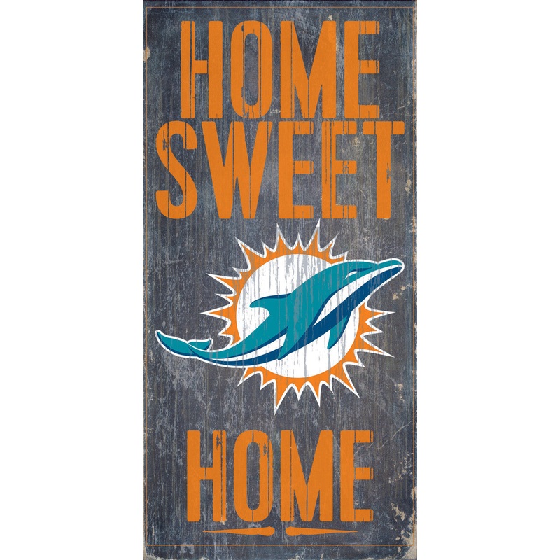 Fan Creations Miami Dolphins Home Sweet Home Wood Sign 6×12