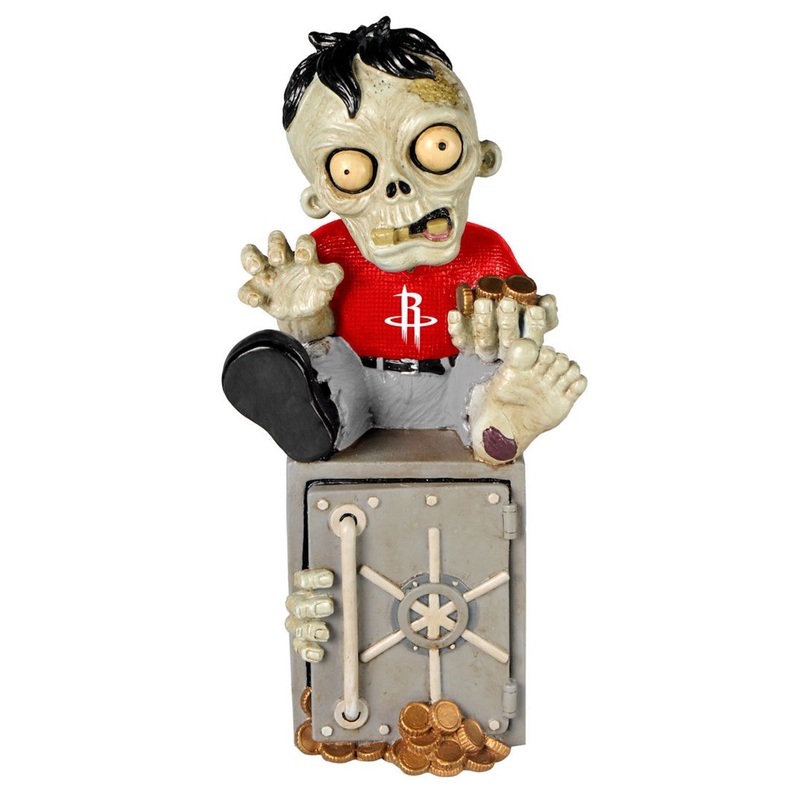 Forever Collectibles Houston Rockets Zombie Bank Figurine